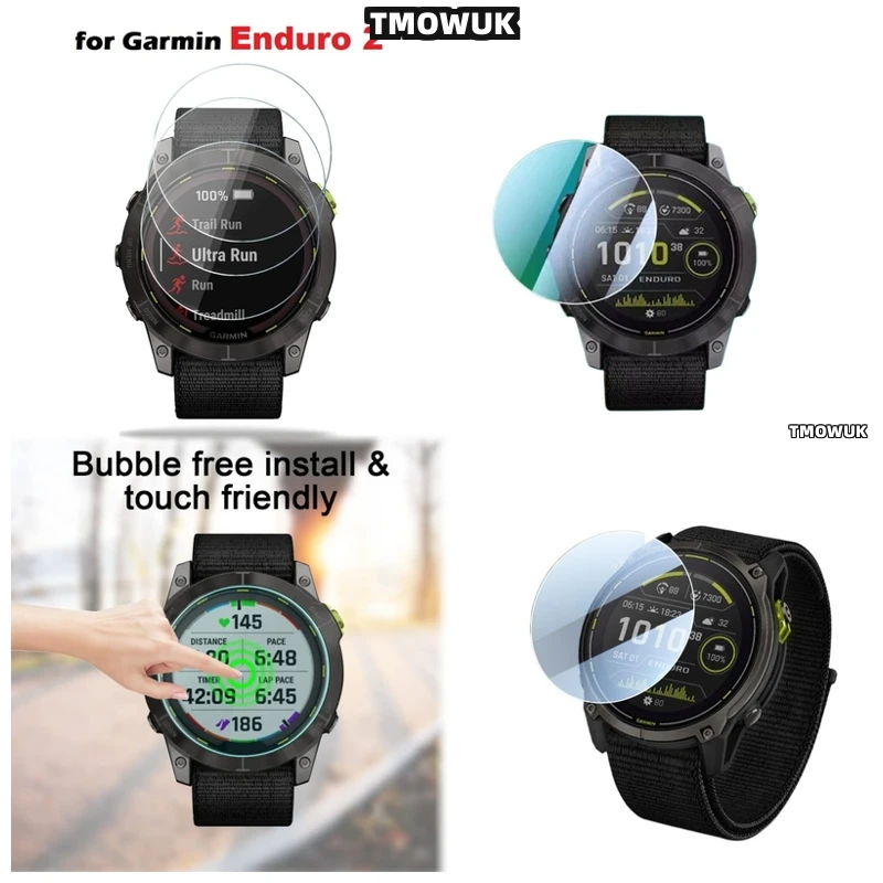 

For Garmin Enduro 2 3 Enduro2 Enduro3, Bubble-Free Installation, Long-Lasting Protection Against Scratches.