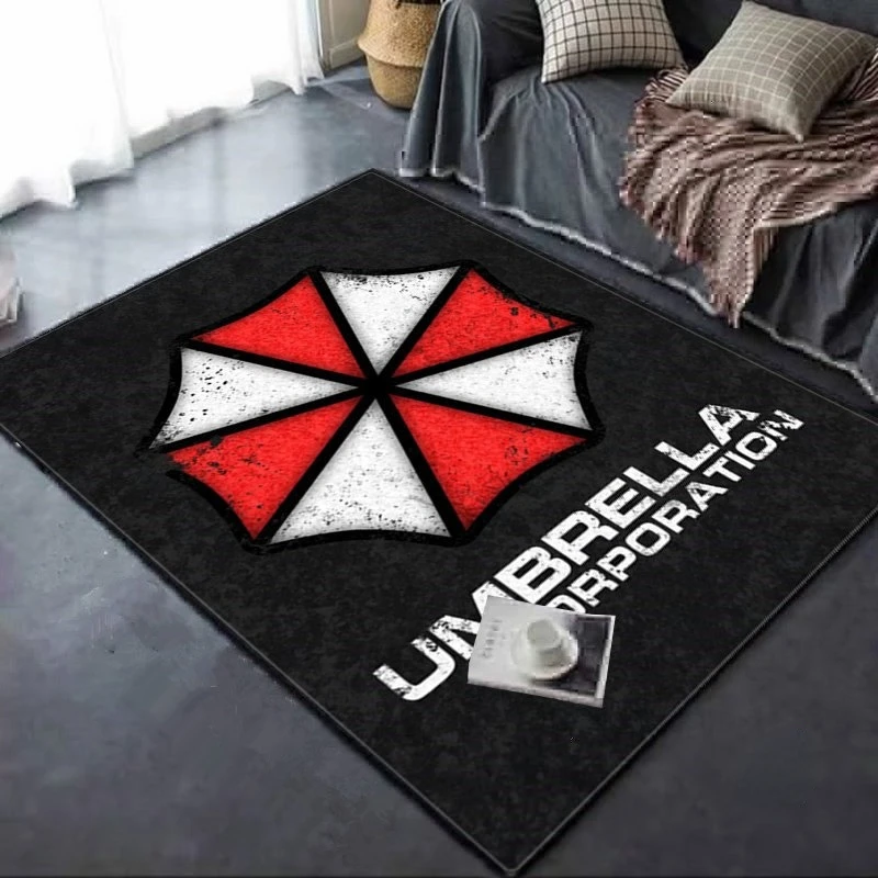 Horror Movie Umbrella Corporation Carpet for Living Room Home Decorations Sofa Table Large Area Rugs Bedroom Non-slip Floor Mat