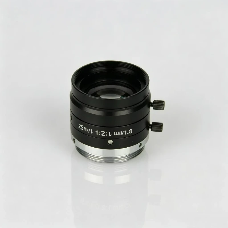 25mm Focal Length 1/1.8'' 5MP High Resolution Fixed Focus C-Mount F2.0-C Aperture Industrial Machine Vision Camera Lens