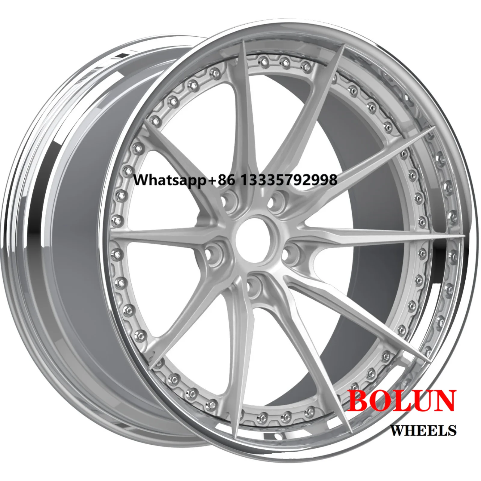 

Professal 19 20 21inch 2pc 3pc Forged Wheels Light Designed Brushed Barrel 6061-t6 Aviation Aluminum Wheel Rim for Luxury Car
