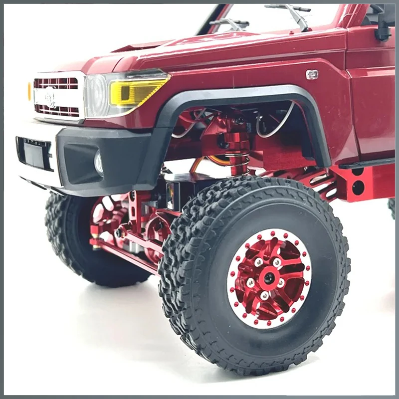 Metal MN82 1:12 Retro Rc Car con luci a LED simulazione su larga scala LC79 Professional 4WD Remote Control Pickup Truck Model Toys