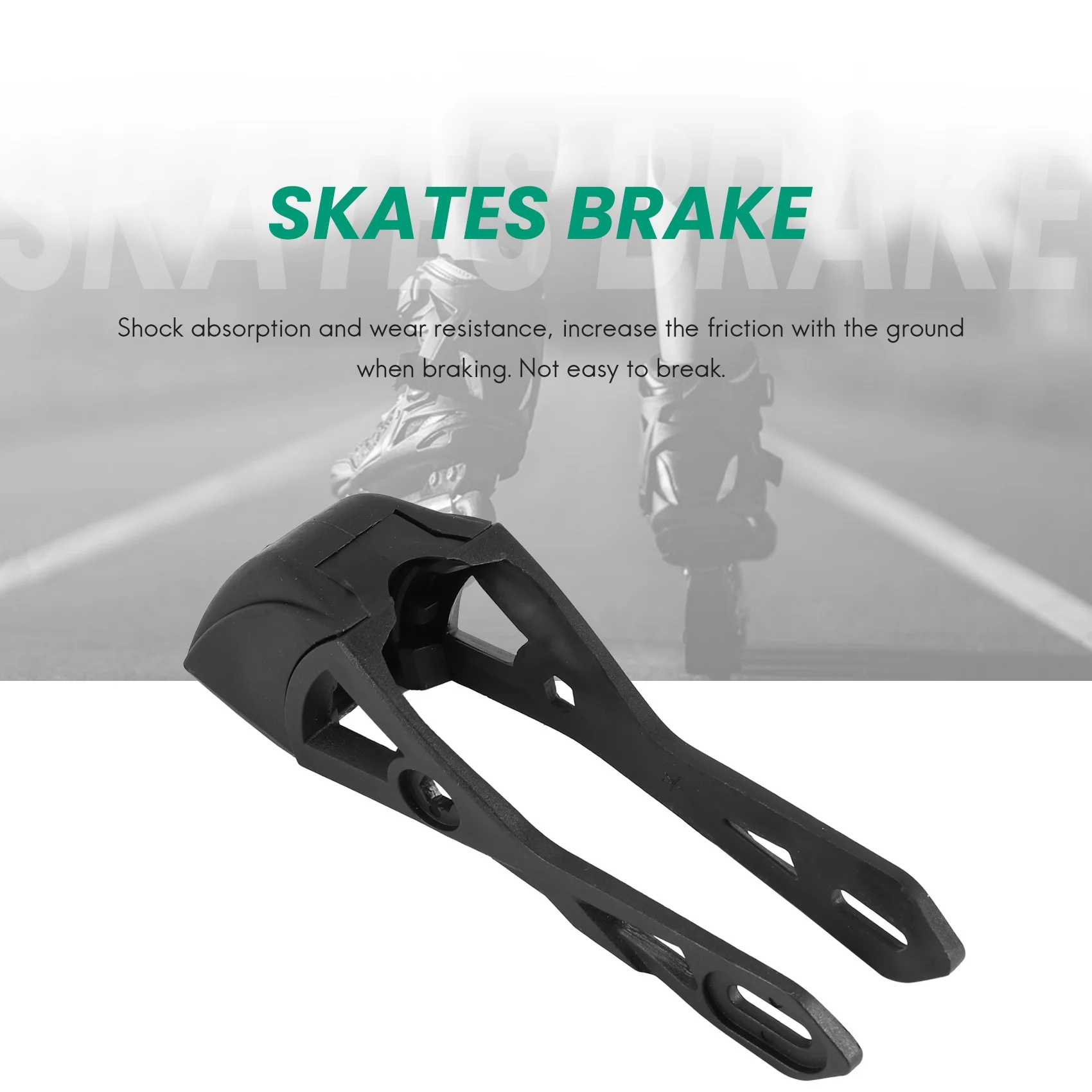 A64T-2Pcs Universal Roller Skates Brakes Pads Adult Inline Roller Skate Brakes Block Pad Brake Blade Accessories