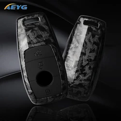 ABS Carbon Fiber Car Key Case Cover For Mercedes Benz A C E S G GLS CLA Class W213 W177 W205 W222 X167 W176 AMG Accessories
