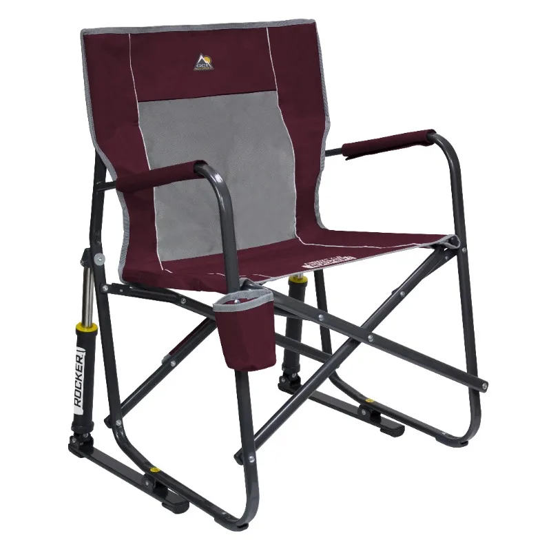 

Freestyle Rocker Foldable Rocking Camp Chair, Maroon