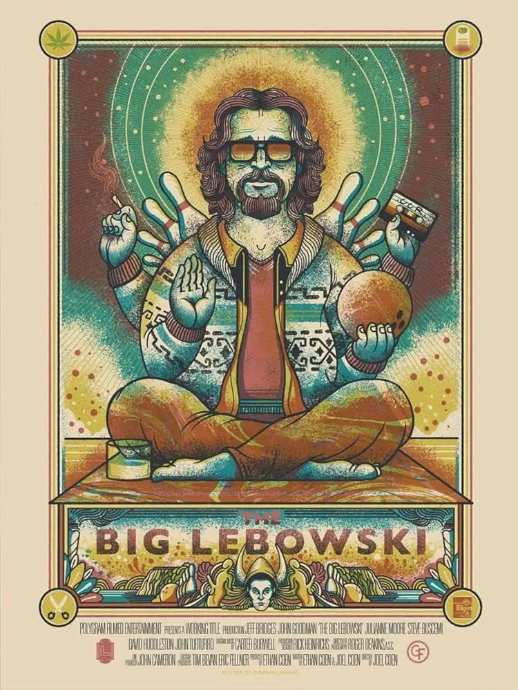 qich DIY 5D Diamond Painting Kits for Kids, The Big Lebowski Classic Movie Film, Round Full Drill for Adult Rhinestone Embr sign