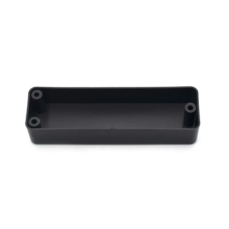 2Pcs 3 Hole Electric Bass Pickup Sealed Cover Solid ABS Pickup Cover 100/108.5x32x20.1mm Black