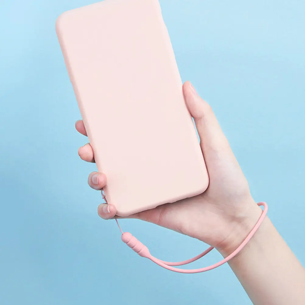 8Pcs Trendy Chic Hanging Chain Silicone Phone Lanyard Anti-Lost Mobile Phone Strap Wrist Rope for Women Keychain Case Decor