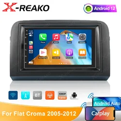 Per Fiat Croma 2005 -2012 Stereo 7 pollici 2Din Wireless Carplay Auto Car Multimedia Player unità principale navigazione GPS Android 2 + 32G