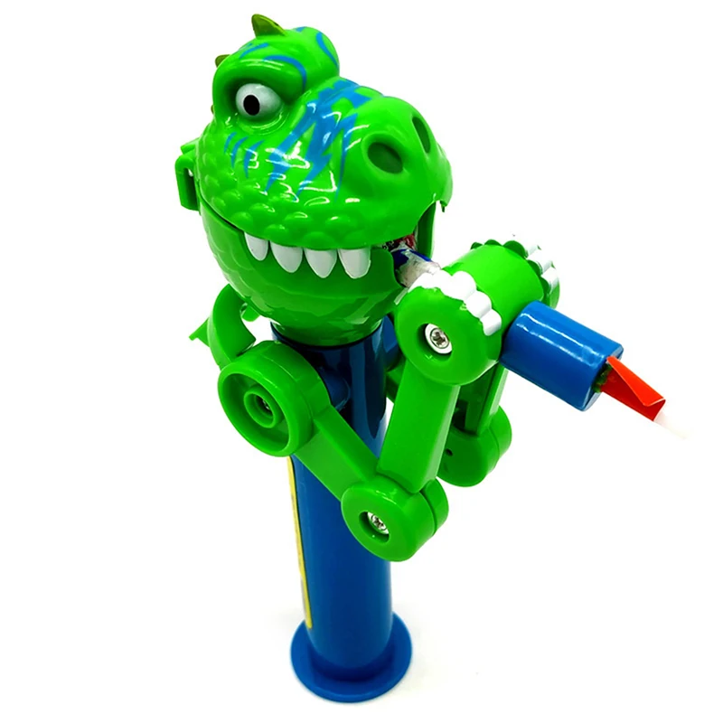 Dinosaur Lollipop Robot Holder Novelty Shape Kid Gift for Children Lollipop Candy Storage Dinosaur Robot Lollipop Toys Wholesale