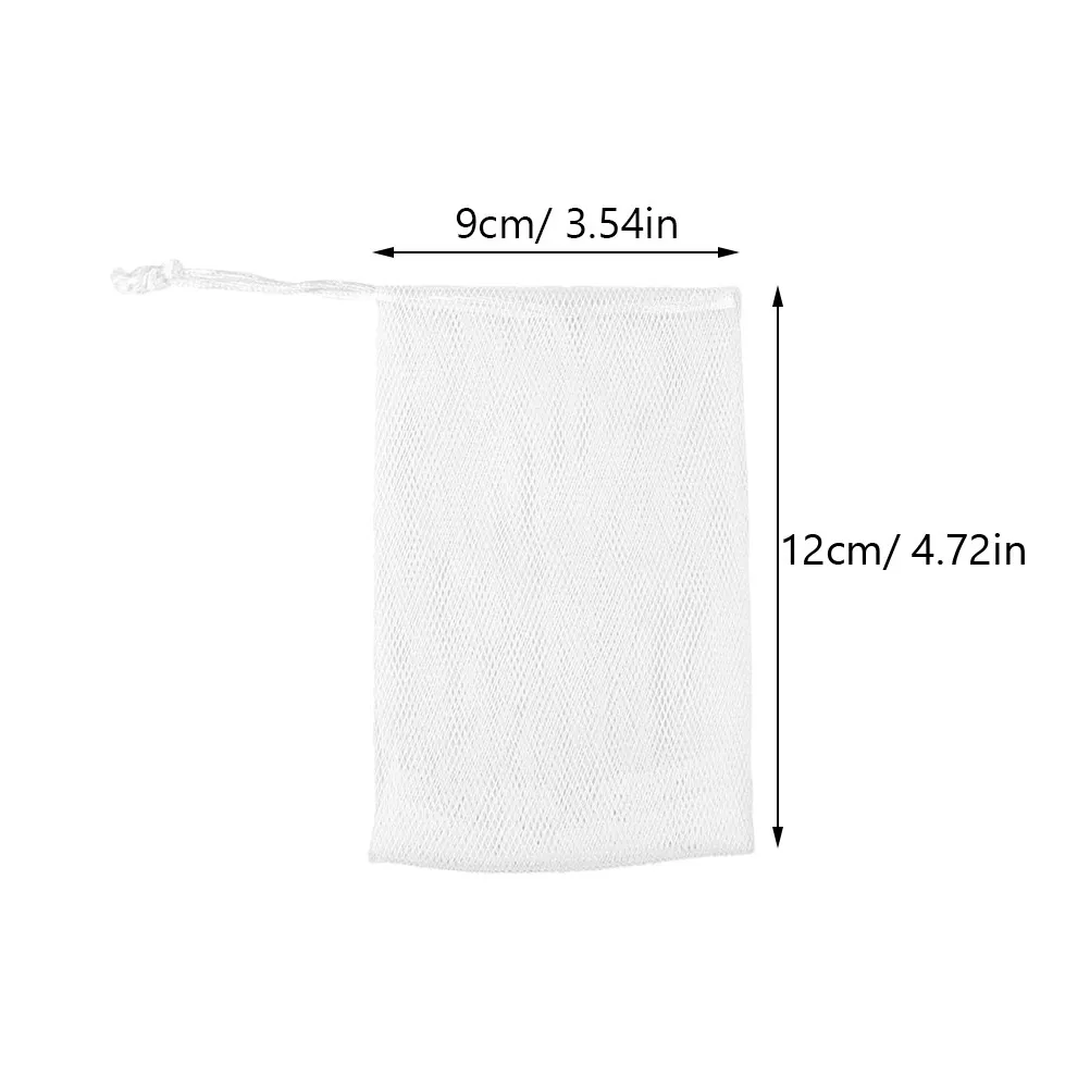 10Pcs Foaming Nets Ultra-Soft Polyamide Cleansing Mesh for Face Body Soap Lathering Deep Clean Sebum Removal Shower Fun Bubble