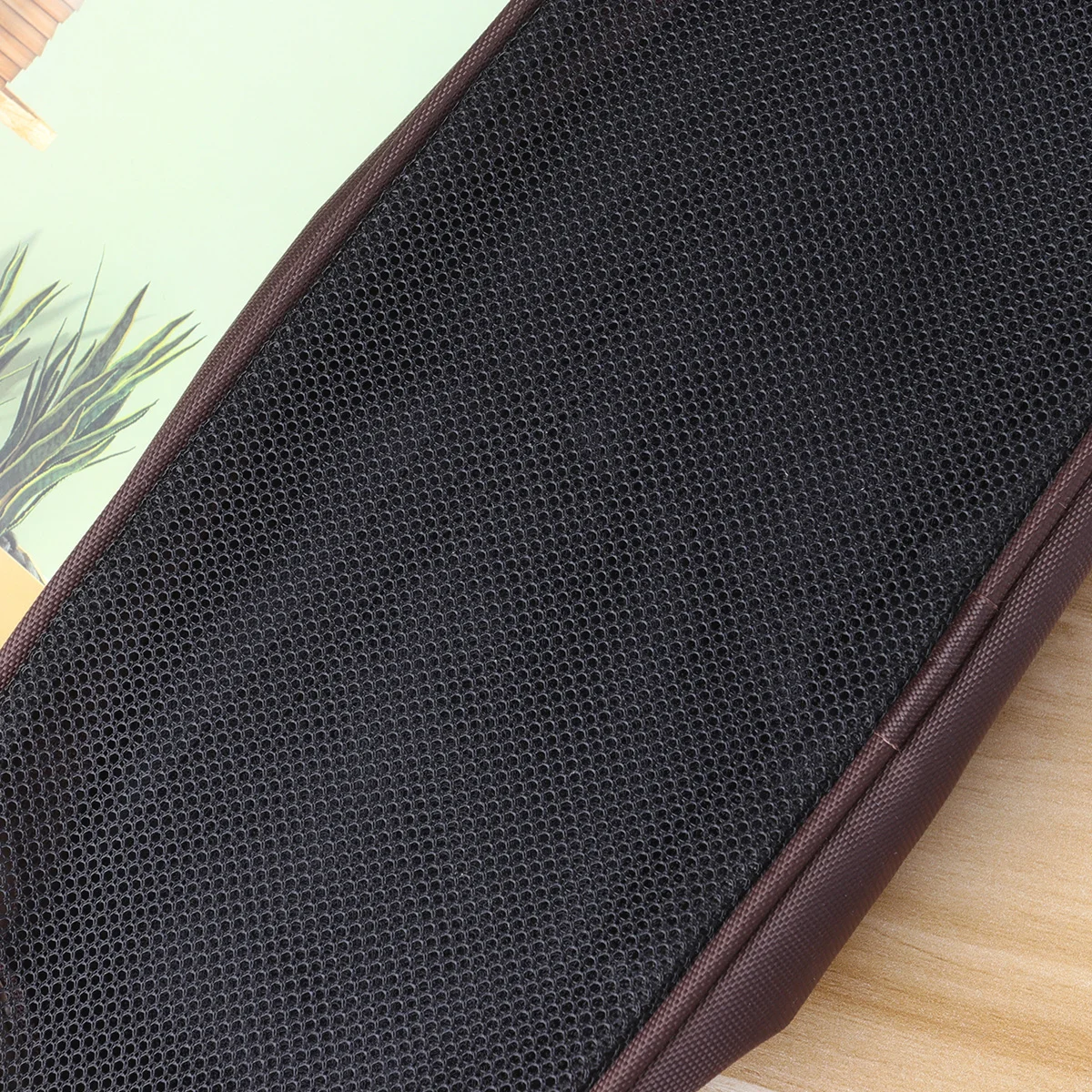 

Travel Digital Carrying Pouch Brown Electronics Organizer No Smell Fine Touch Long Life Zipper Design Hanging Ring