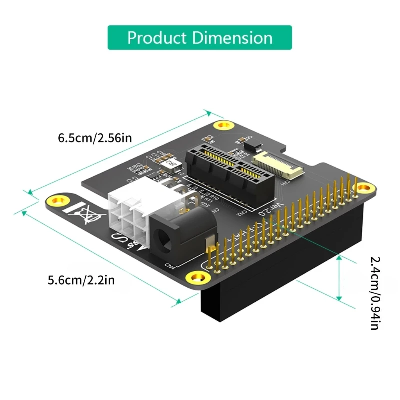 PCIE Adapter with FFC Cable 40Pin GPIO Header PCIe 1X Adapter Board Replace R58F