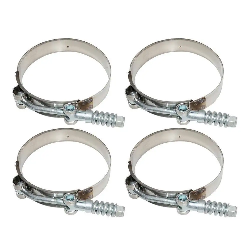 ترقية أنابيب المبرد الداخلي من الألومنيوم على الجانب الساخن + حذاء من السيليكون لـ 2011-2016 Ford 6.7L Powerstroke Diesel Sliver IP-1003