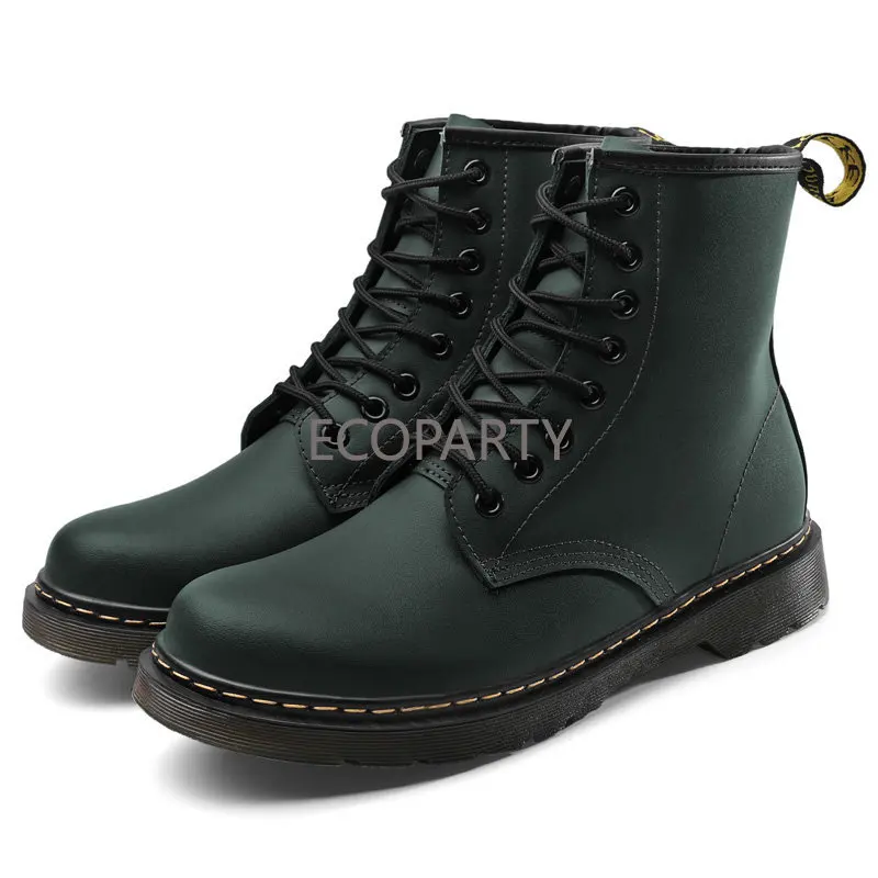 2023 stivali da uomo con plateau fondo spesso Lace Up Mens Martens Elevator autunno primavera stivali da coppia da donna scarpe vintage