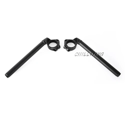 Imagen 2 del producto Manillar de tubo de horquilla con Clip para motocicleta Kawasaki Ninja 400 Ninja400 2018 2019 2020 2021 2022, color negro, izquierdo y derecho