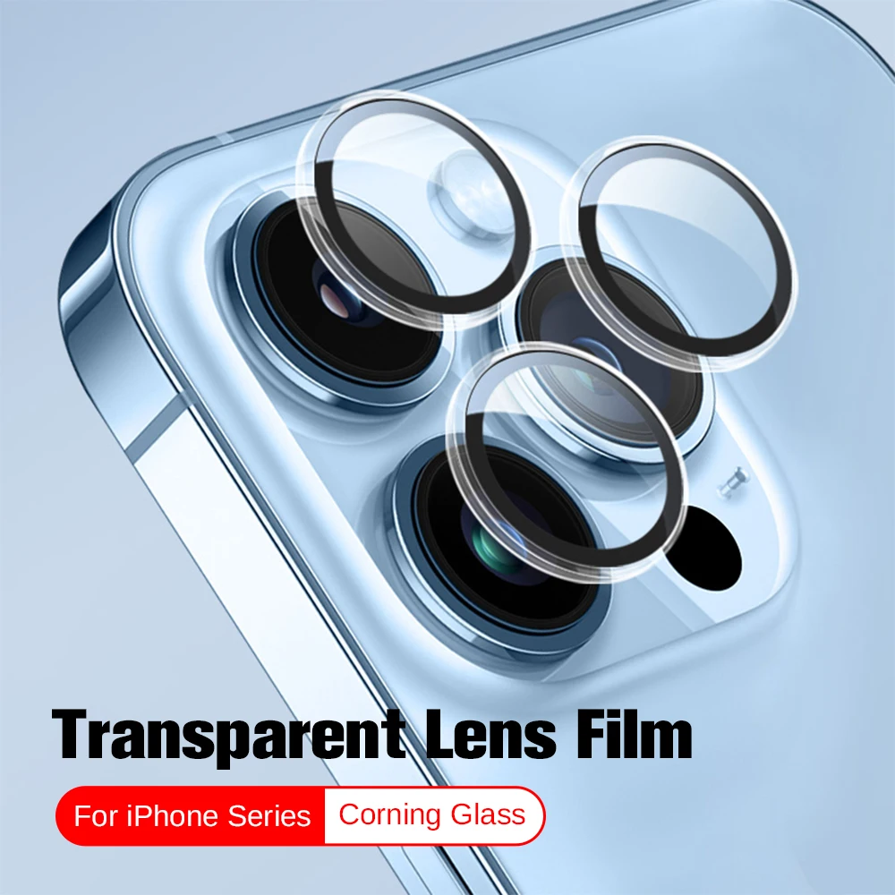 2/3Pcs Clear Lens Ring Case For Apple iPhone 15 Pro Max Camera Glass Protector iPhone15 Plus iPhone15Pro 15Pro ProMax Back Cover