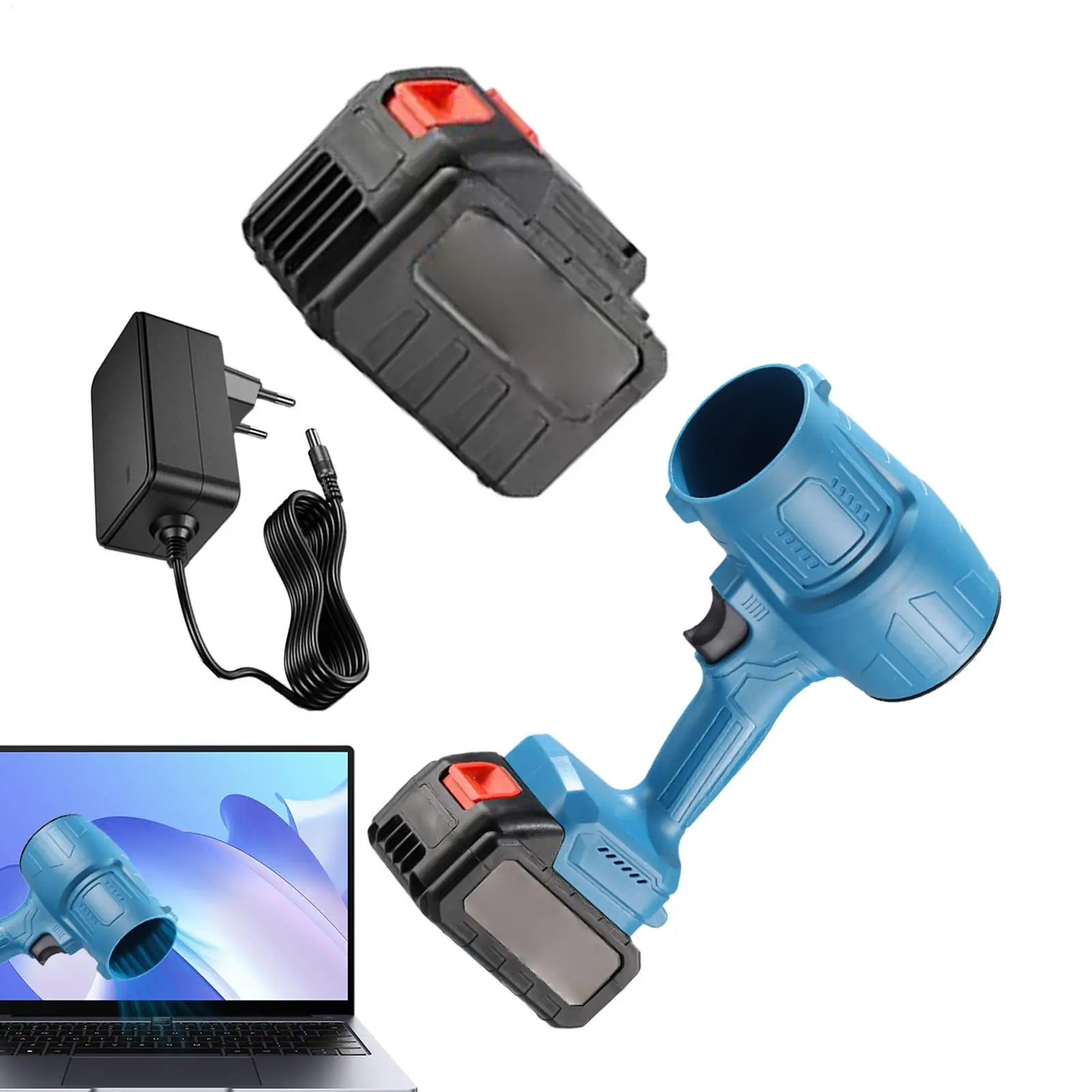 

Handheld Air Blower 6000mAh Air Duster Rechargeable For Car 19000RPM Household Cleaning Leaf Blowing Fan For Outdoor Indoor Car