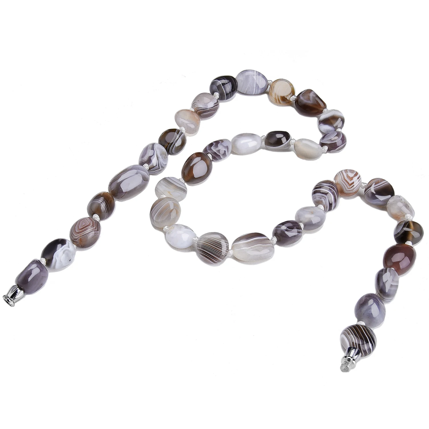 Natural Irregular Botswana Agates Necklace Chakra Stone Beaded for Women Gift Mother\'s Day Gemstones Choker Jewelry