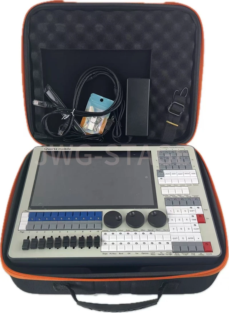 Quartz Mobile Console V16: Pro Stage Lighting for LED Heads, DMX512, Latest System - Great for DJ Disco