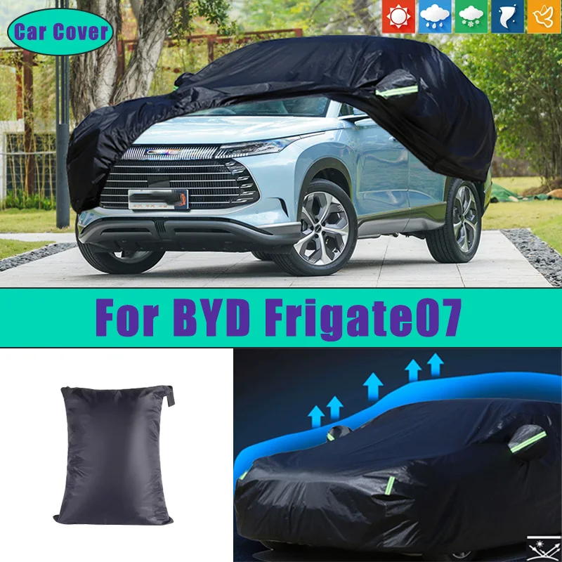 

For BYD Frigate07 Car Full Outer Covers Outdoor Waterproof Dustproof Sun Rain Snow Protection Exterior Car Accessories