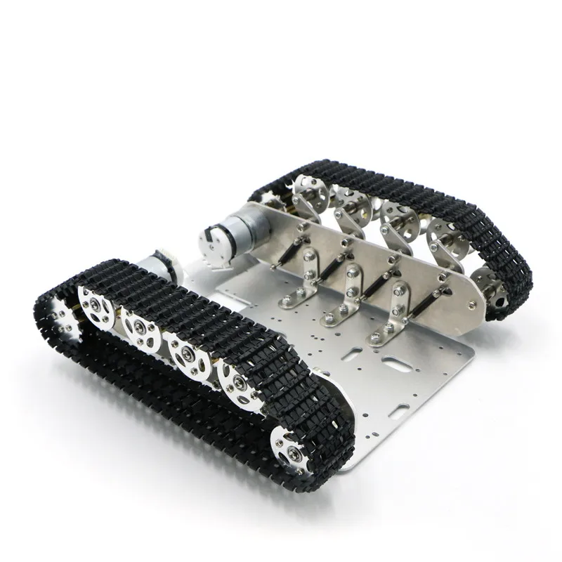 Chassi do tanque carro inteligente rastreado chassi do veículo chassi do robô para arduinoo com motor de metal 12v com codificador