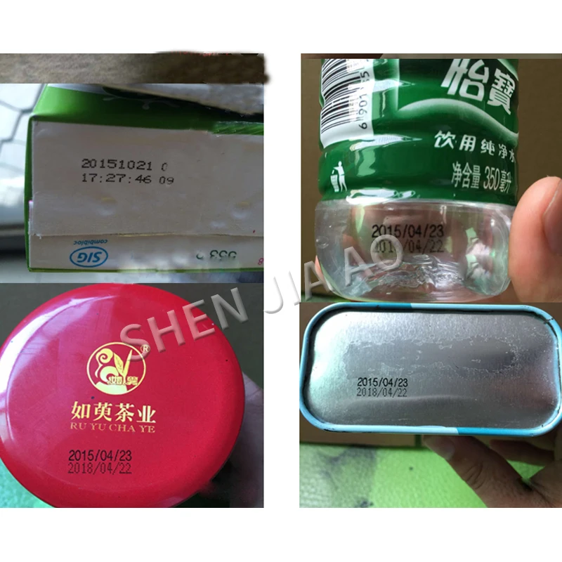 A180F Inkjet Printer Online Inkjet Printer Tool Carton Spray Code Cosmetics Production Date Coding Machine USB Computer Connect