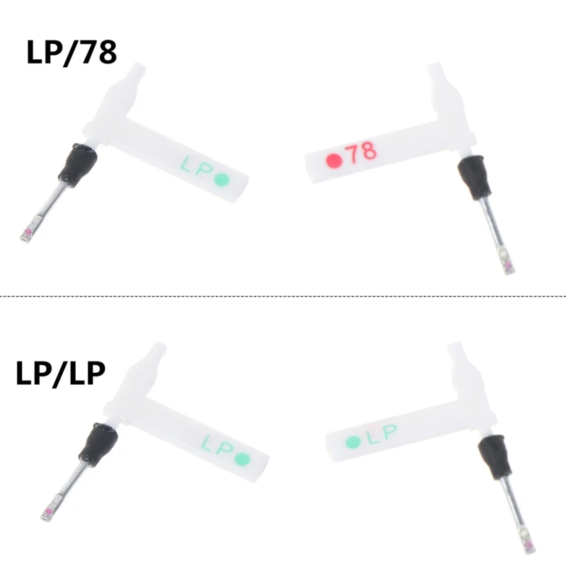 LP/78 Turntable Replace Stylus the  For Double  ​​And Sapphire Turntable Cartridge Player Replacem