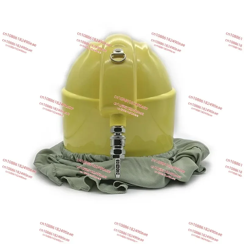 TS-01B New sandblasting protective helmet spray paint mask double-layer lens ABS flat glass spray job mask