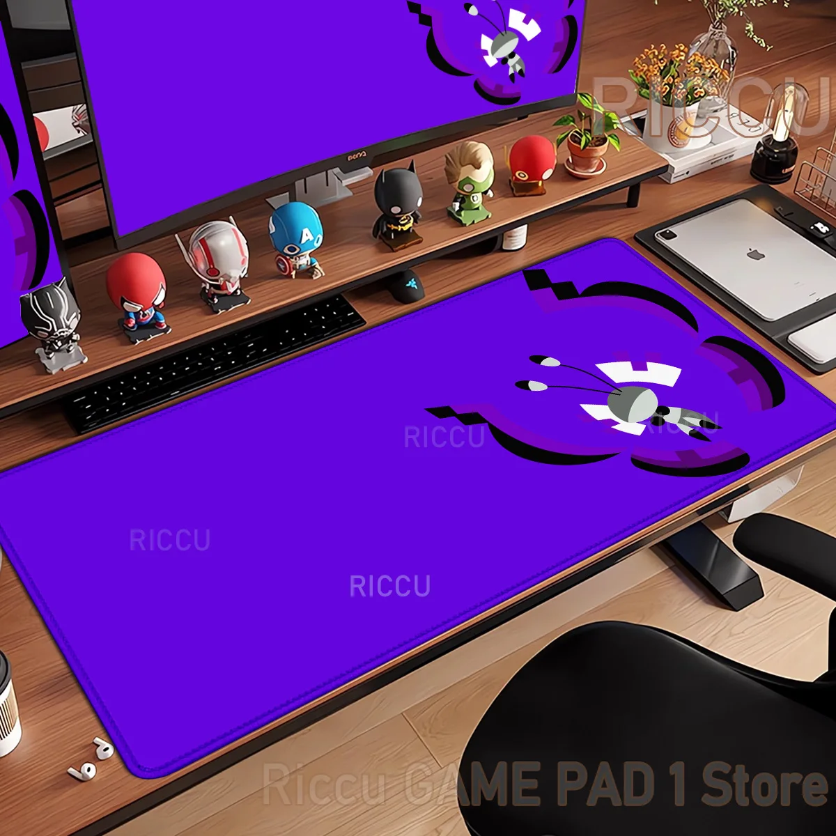

HD Cartoon butterfly E-sports Mouse Pad Boy Computer Gamer Mousepad Large Mice Cushions Non-Slip PC Decor Desk Mat for Internet