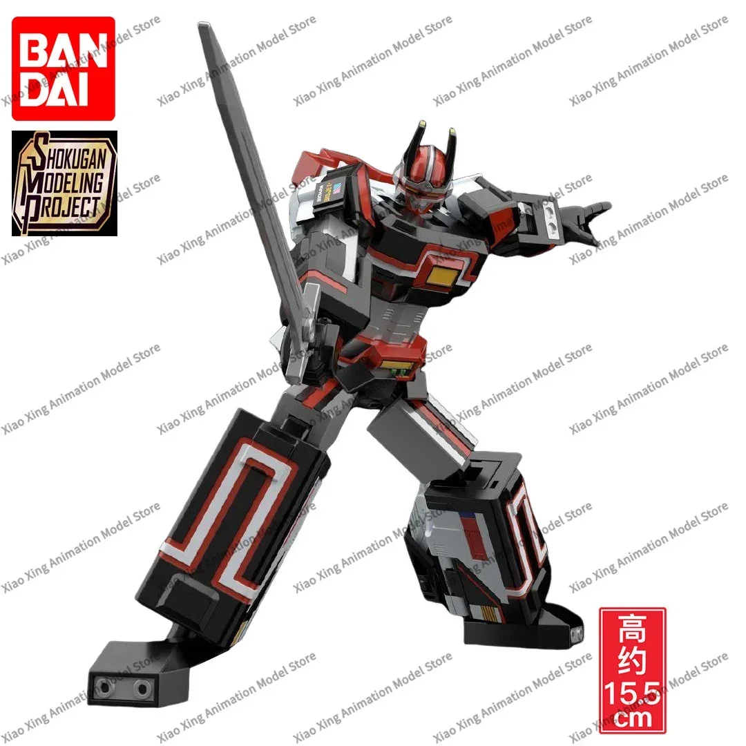 BANDAI Original SHOGUGAN SMP Choudenshi Bioman Bio Robo Ver. 15.5CM Anime Action Figures Model Assembly Collection Toy