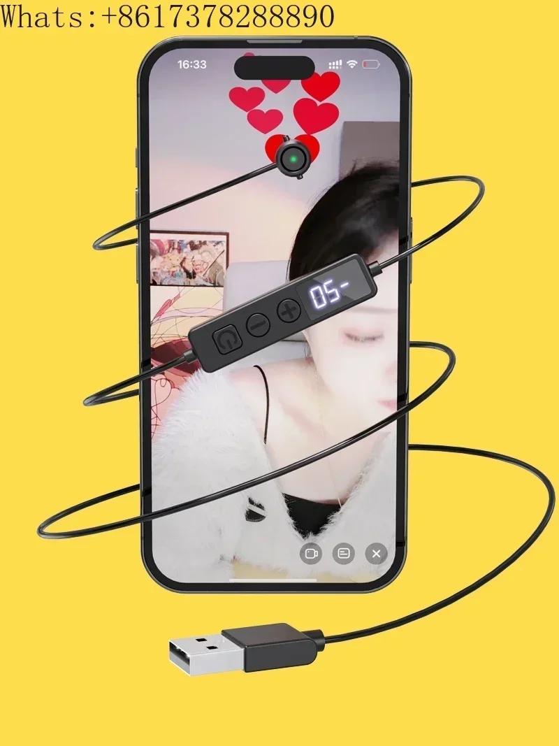 Mobile Phone Automatic Clicker  Physical Clicker Live Streaming Red Heart Likes, Mute Simulation Finger Click Screen Machine