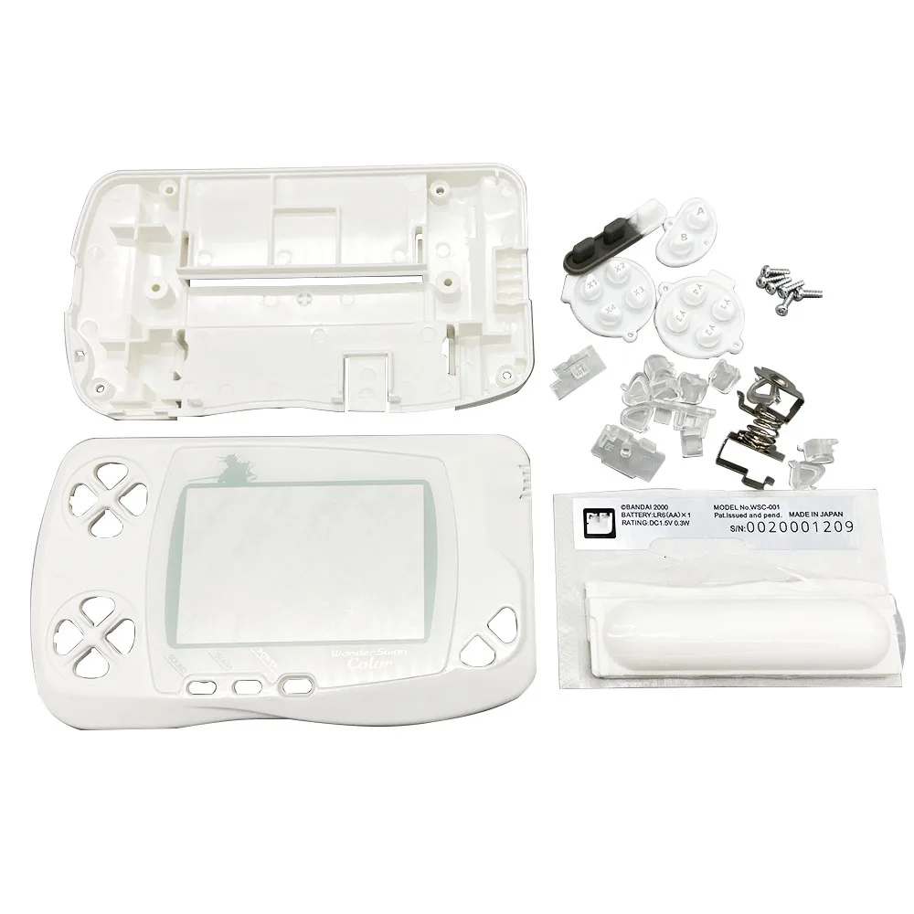 High Quality IPS Housing Shell Sets With New Original Glass Screen Lens For Wonder Swan Color WSC With Game Console Accessories