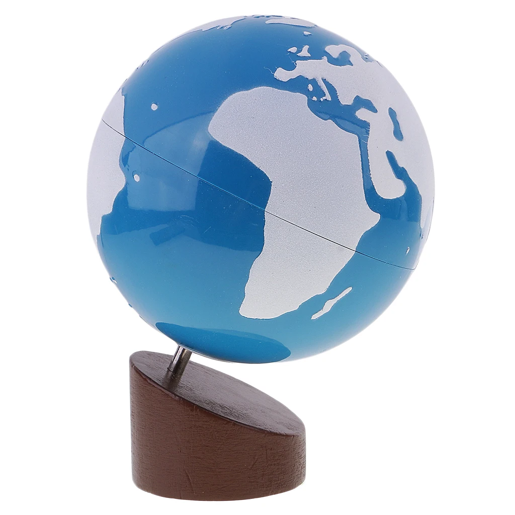 Montessori Sandpaper Globe of Land and Water for Early Childhood Education