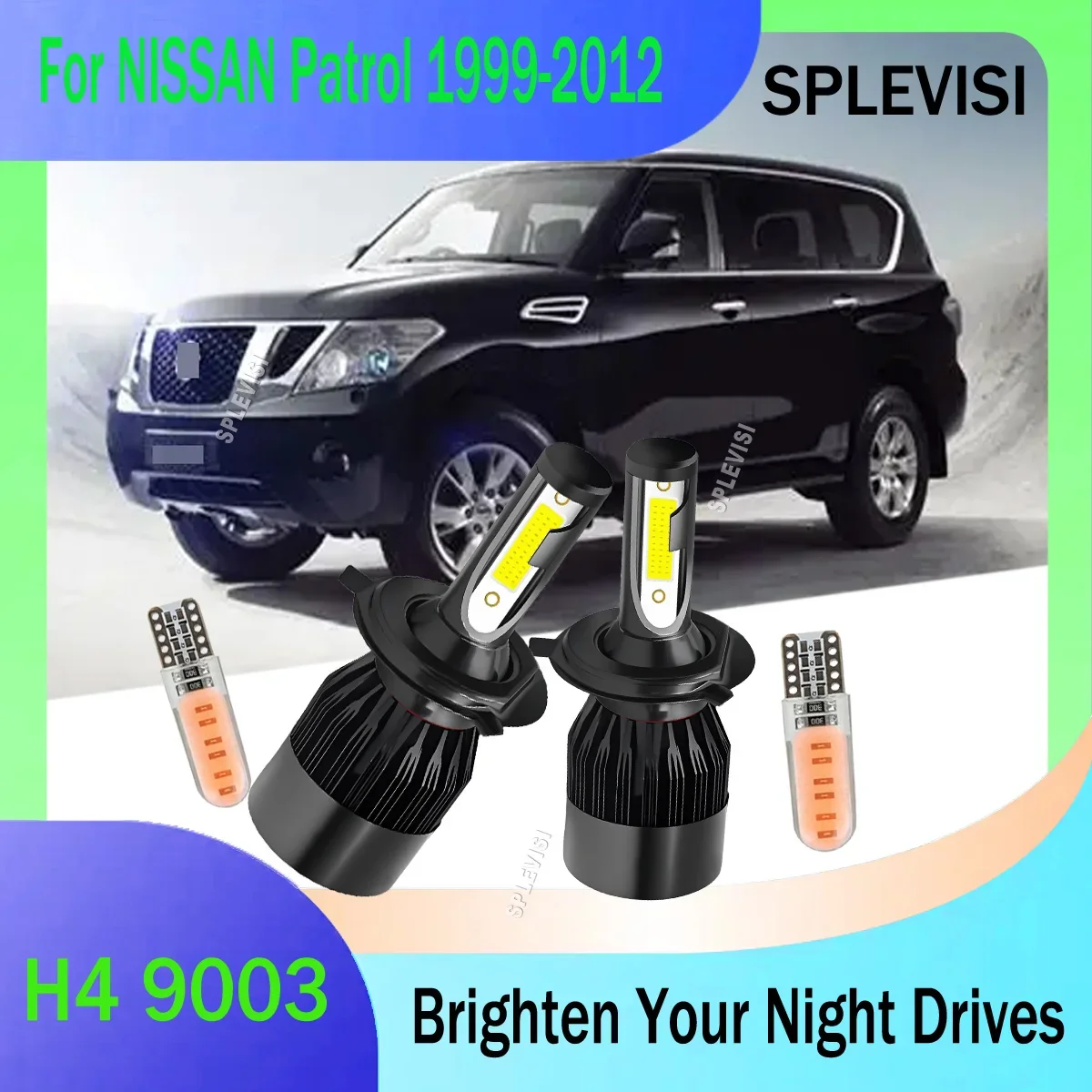 Transform Your Driving Experience with H4 9003 Headlights 60W 6000LM For NISSAN Patrol 1999 2000 2001 2002 2003 2004 2005-2012