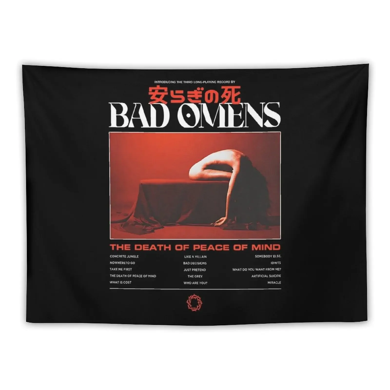 Bad Omens The Death Of Peace Of Mind Tracklist. Tapestry Decor For Room Room Decor Cute Tapestry