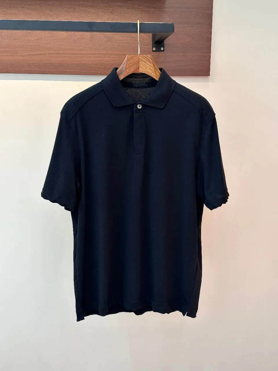 Old Money Style 2026 Summer New Mens Strong Twisted Cotton Lapel Breathable Crisp Short Sleeve Polo Shirt