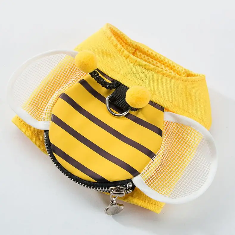 Cute Bee Vest Dog Leash Dog Leash Dog Leash Dog Leash Teddy Pet Supplies Chest Harness Cat Chain Cat Leash