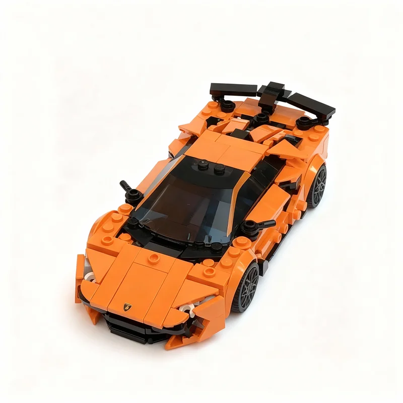 374pcs MOC City Champions Lamborghiniess Aventador SVJ Openable Scissor Doors! Model Building Blocks Christmas Gift Toy Idea
