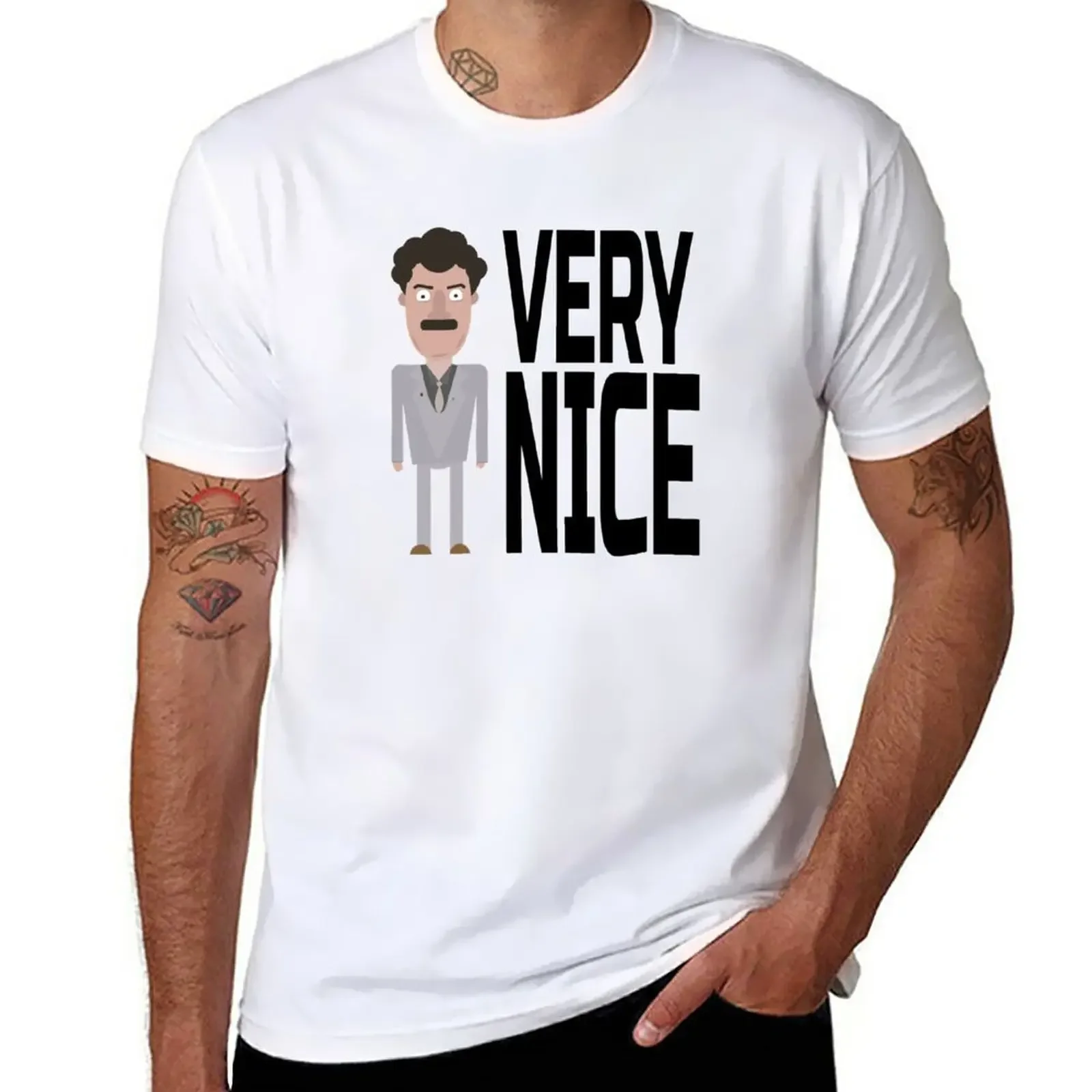 Borat vector Very Nice quote T-Shirt blanks korean fashion t shirts for men cotton