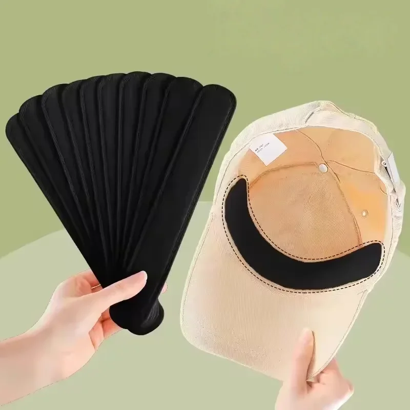 10/20 Stück Schweißabsorbierende Aufkleber für Sommerhüte, Schweißbänder für Visiere, Größenreduzierer für Hüte, selbstklebende Schweißabsorbierende Pads – Detail 2