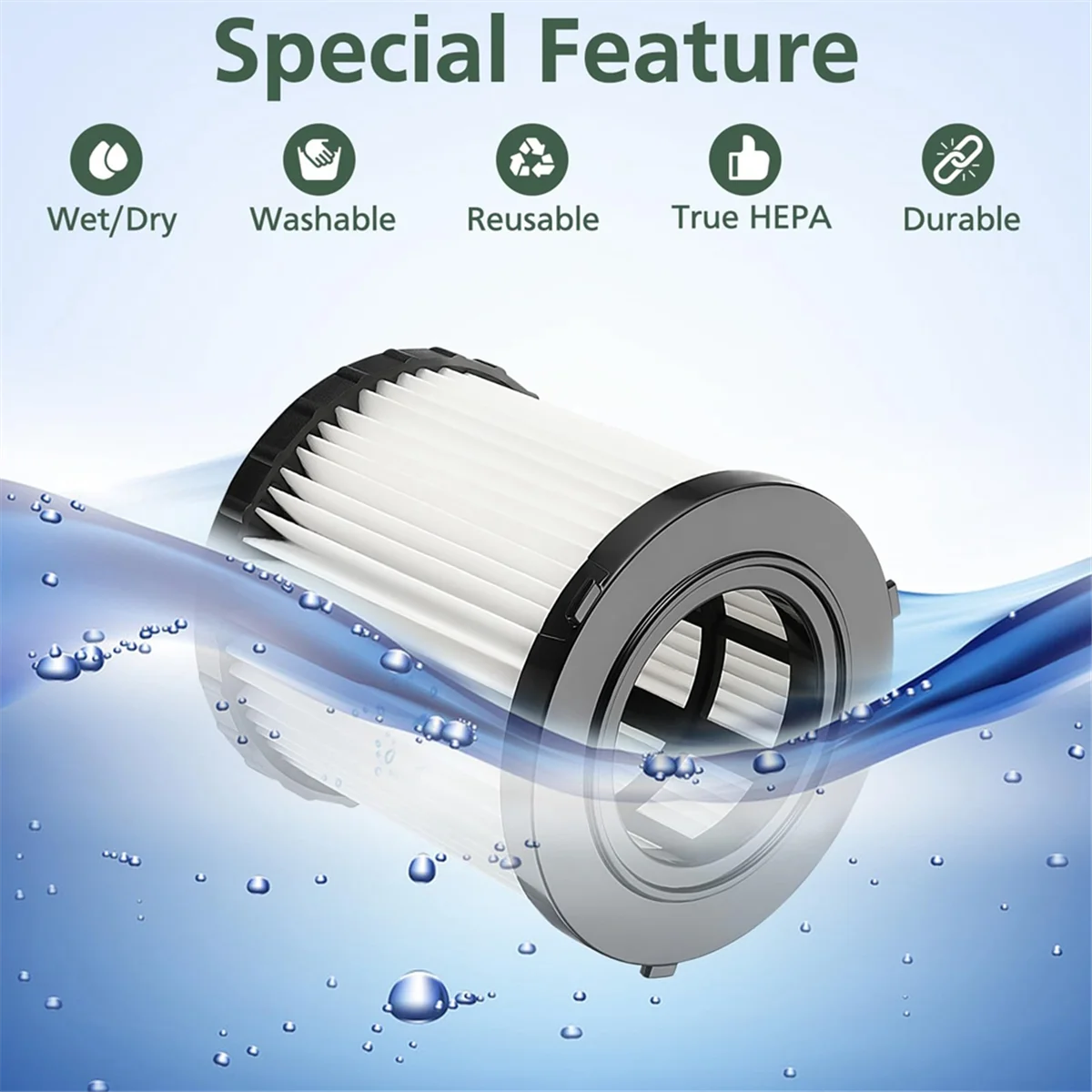 5 قطعة DCV5801H DCV581H مرشحات فراغ الرطب الجاف لمرشح استبدال ديوالت فراغ DCV580H HEPA