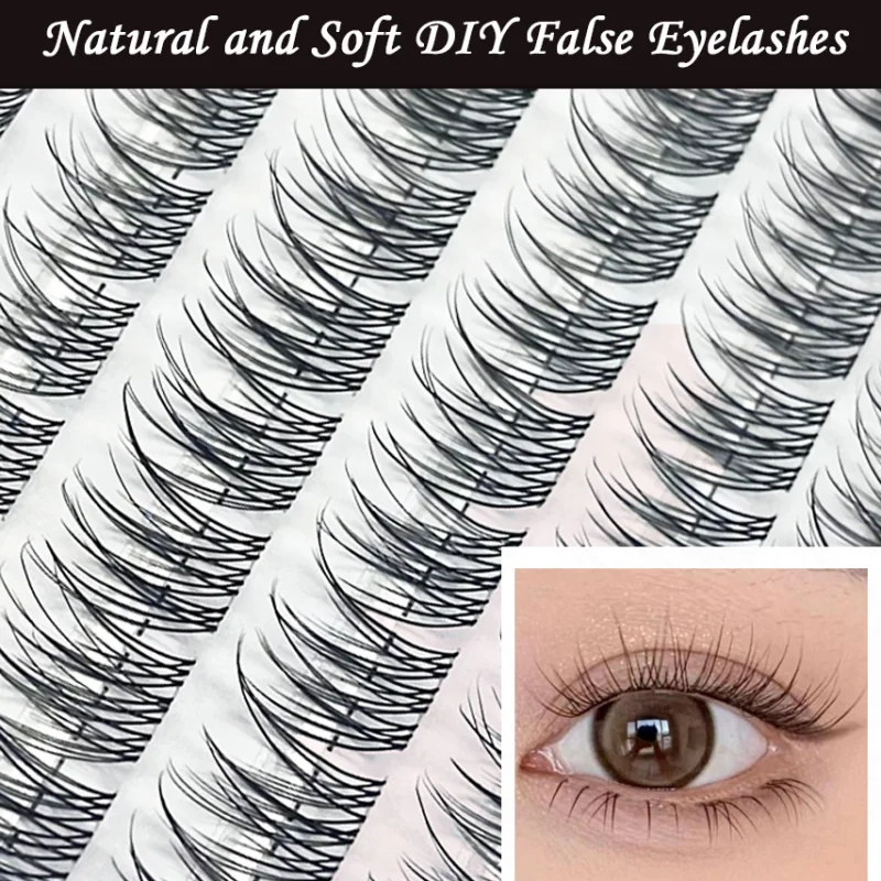 1/box 120 Bundles Mink False Eyelashe Natural Russian 3D laes Individual Eyelash extension cluster makeup tool wholesale lashes