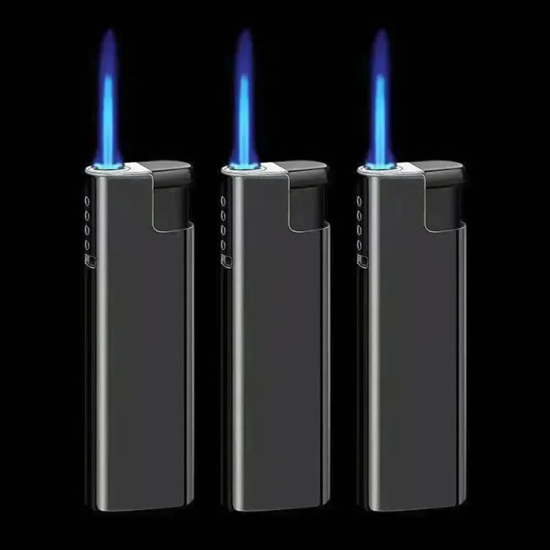 

Mini 1/3 PCS Metal Windproof Blue Flame Lighter Customizable Advertising Wholesale Lighter Men’s Gift Smoking Accessories Gadget