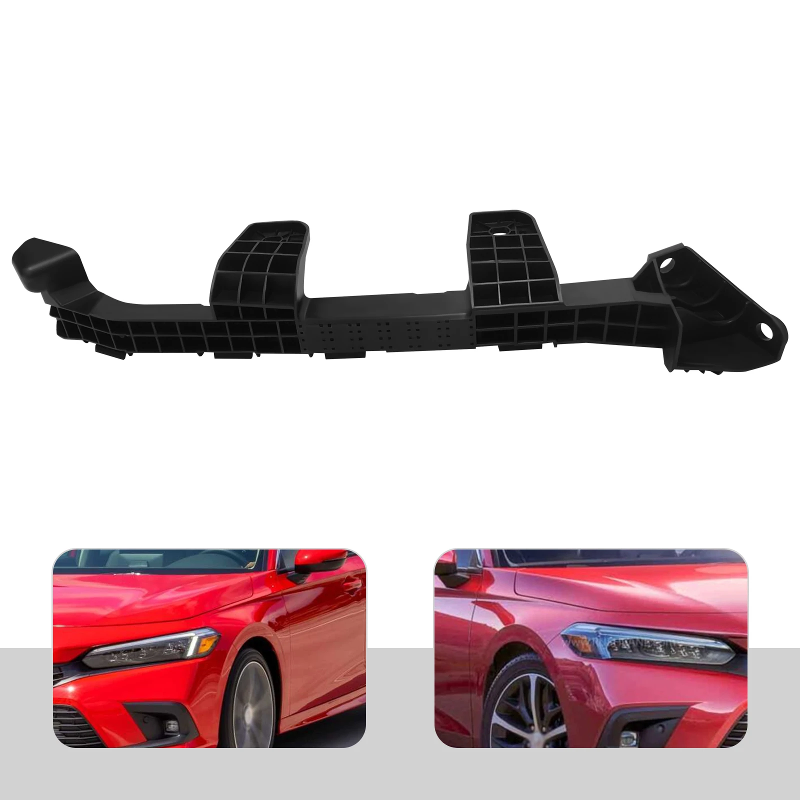 

Черный левый кронштейн для передней фары водителя для 2022 Honda Civic, внутренняя фара седана