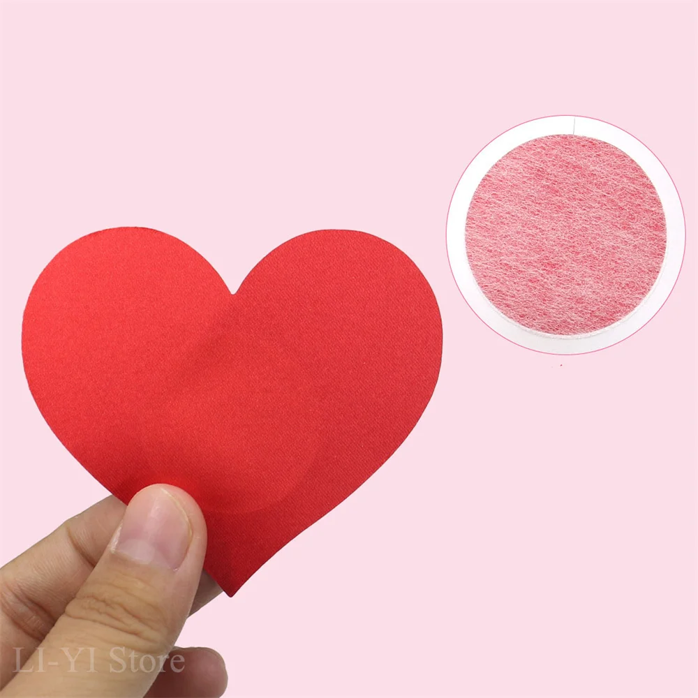 20 Styles 5 Pairs Breast Pasties Disposable Invisible Chest Stickers Sexy Women Chest Patch Love Heart Shape Nipple Covers