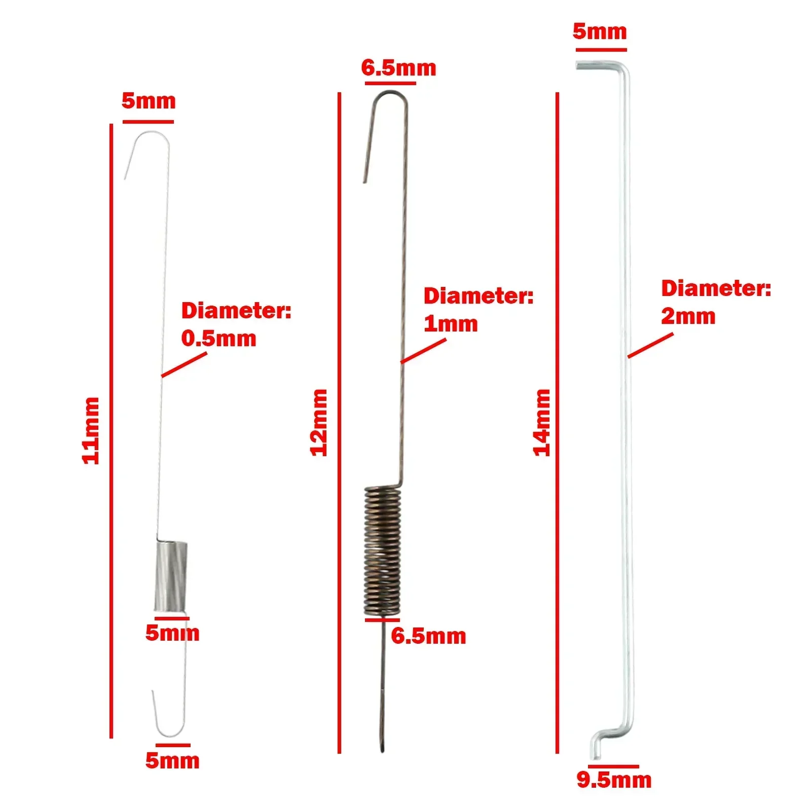 Springs Throttle Governor Throttle Governor Springs Repair Kit Return Control Link Rod Metal Link Rod Replacement 3 Sets