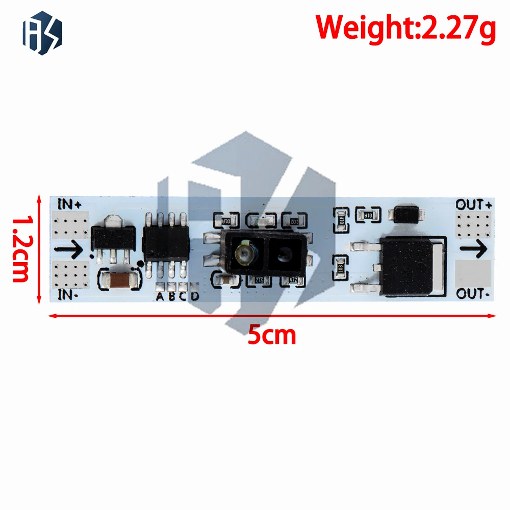 Touch Switch Capacitive Module 5V-24V 3A LED Dimming Control Lamps Active Components Short Distance Scan Sweep Hand Sensor Touc