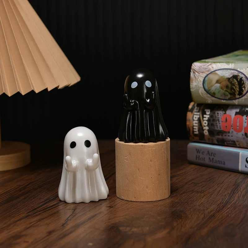 Middle Finger Cute Ghost Statue Ghosts Small Scary Ghost Figurines Halloween Home Decorations A Small Gift For A Friend
