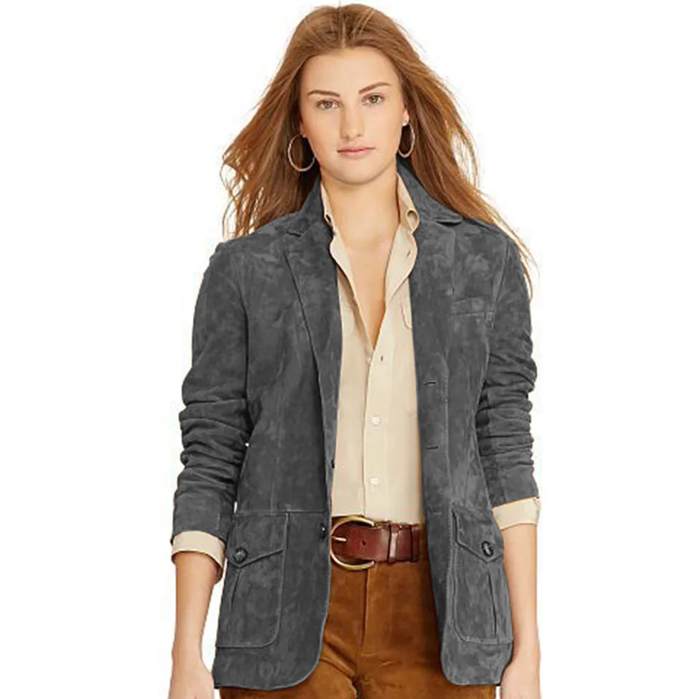 Women\'s Faux Suede Jacket Single Breasted Casual Comfortable Jacket 2024 Autumn and Winter Jacket Lady Jackets Women’s Coat Top