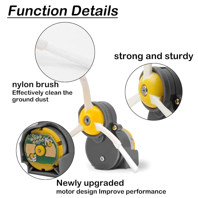 Сменный модуль двигателя боковой щетки для пылесоса iRobot Roomba 500 600 700 800 560 570 650 78 900 860 870 880 890 960 980
